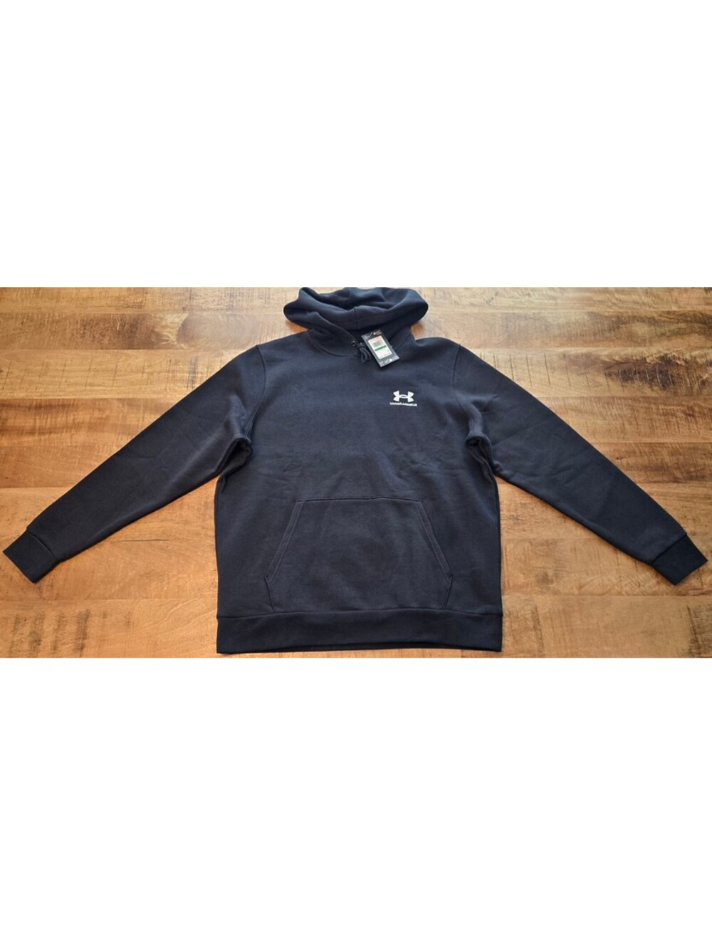 NEW Under Armour UA Icon Fleece Hoodie Men’s Large Black Pullover, 1373880 NWT